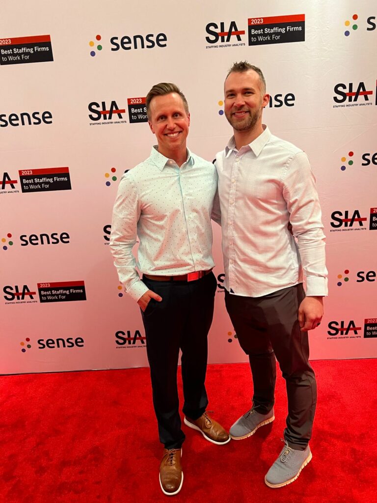 Chris Sund and Chad Crawford at the annual SIA conference.