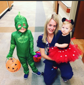 Megan Johnson BSN, RN and Recruiter at Uniti Med with her children.