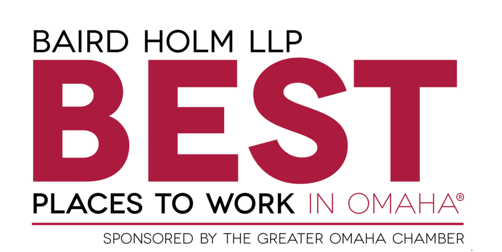 Baird Hold LLP Best Places to work in Omaha award