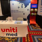 Uniti Med table at TravCon